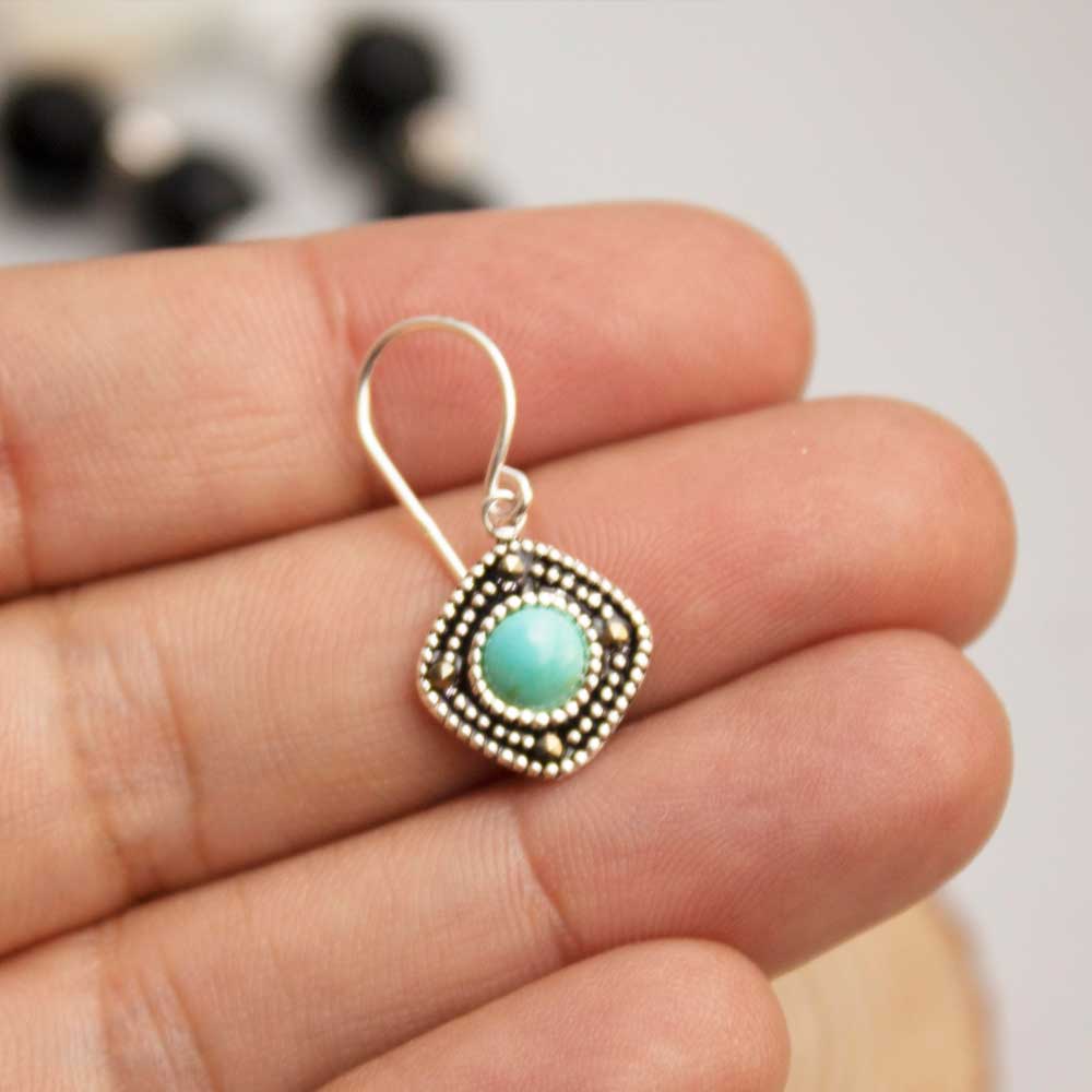 Pendientes Rombos Turquesa