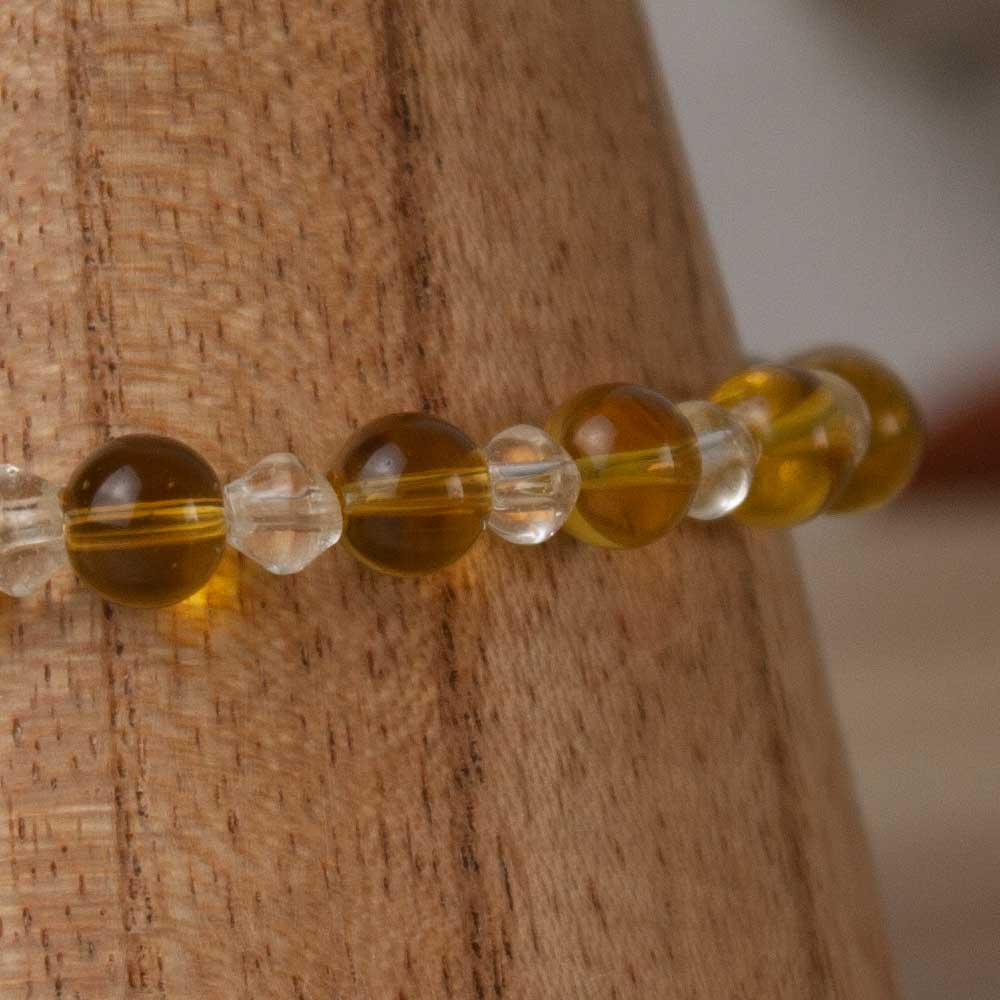 Pulsera Ambar y Cristal | Revitalización Energética