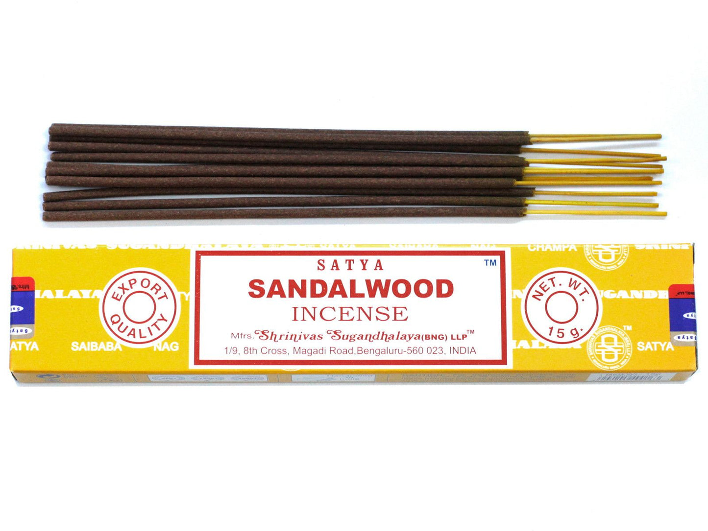 Varillas de Incienso Satya 15gm - Sándalo