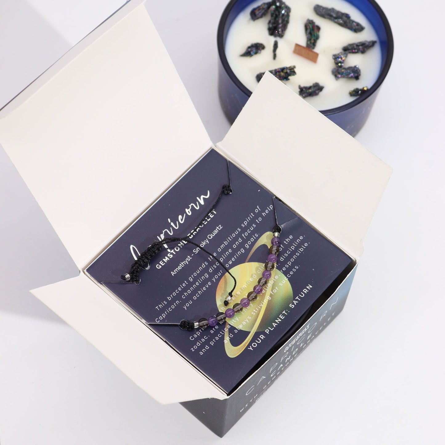 Vela del Zodiaco con Pulsera - Capricornio