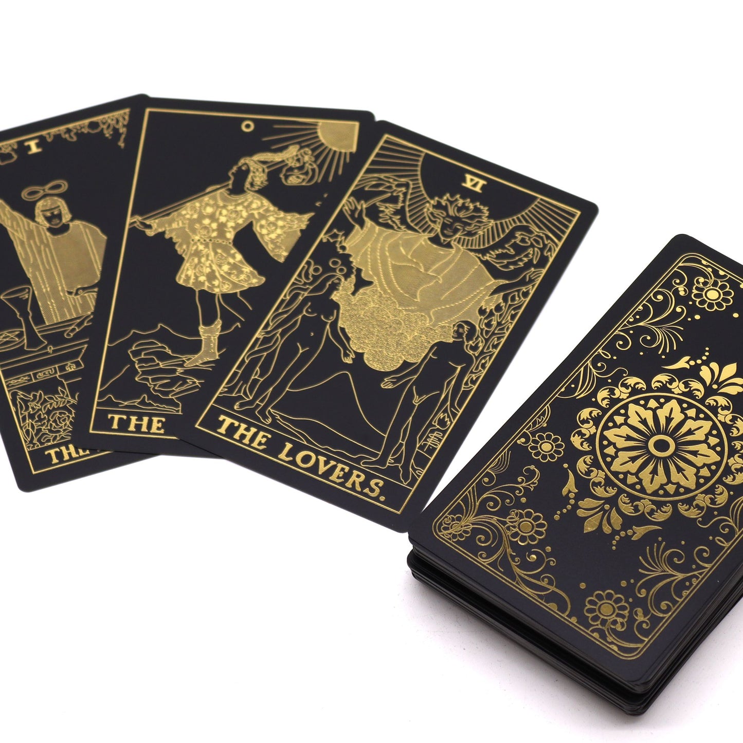 Cartas de Tarot de color Dorado con Libro - Caja de Regalo
