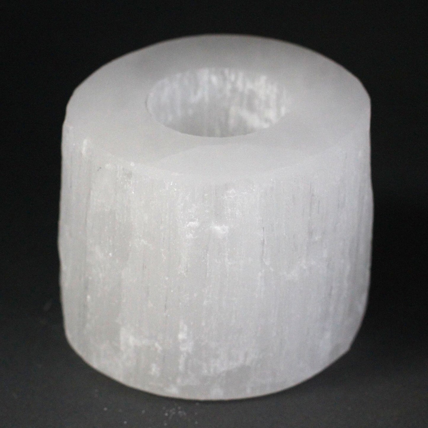 Porta Velas Selenita cilindro- 8 cm