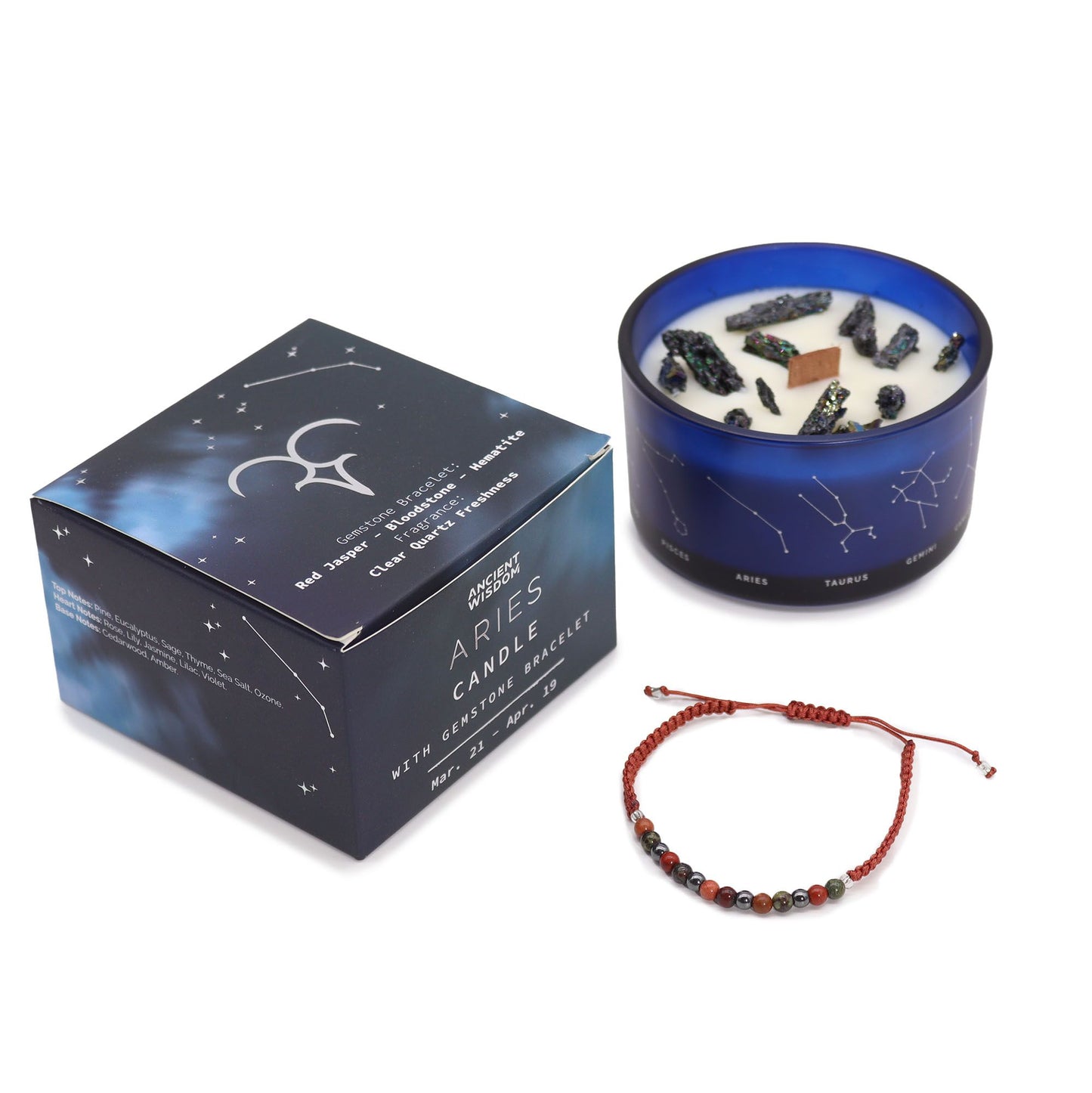 Vela del Zodiaco con Pulsera - Aries