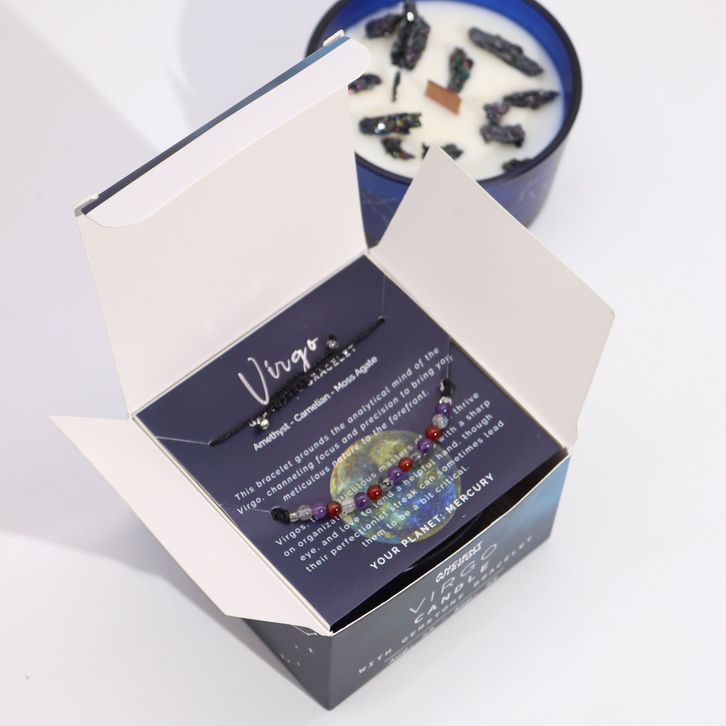 Vela del Zodiaco con Pulsera - Virgo