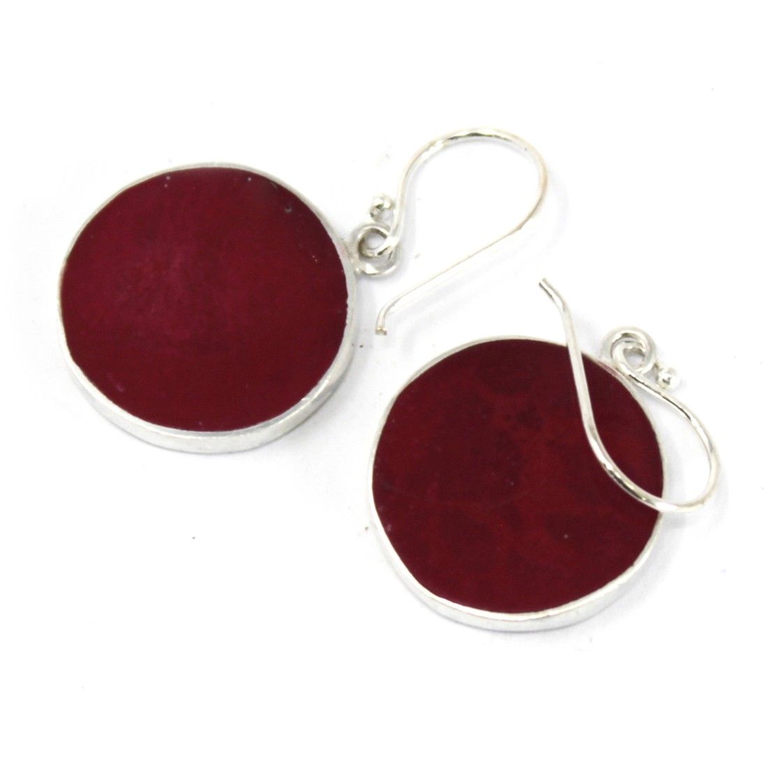 Pendientes de Árbol de la Vida 15mm - Efecto Coral | Plata