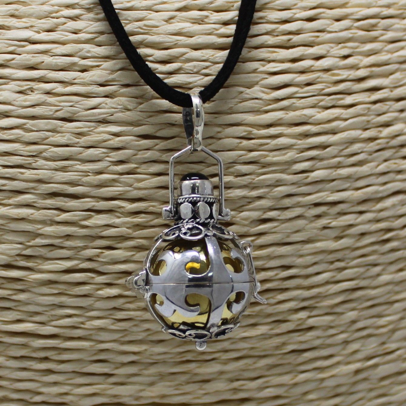 Colgante Campana Ángel Plata - Sueños - 18mm