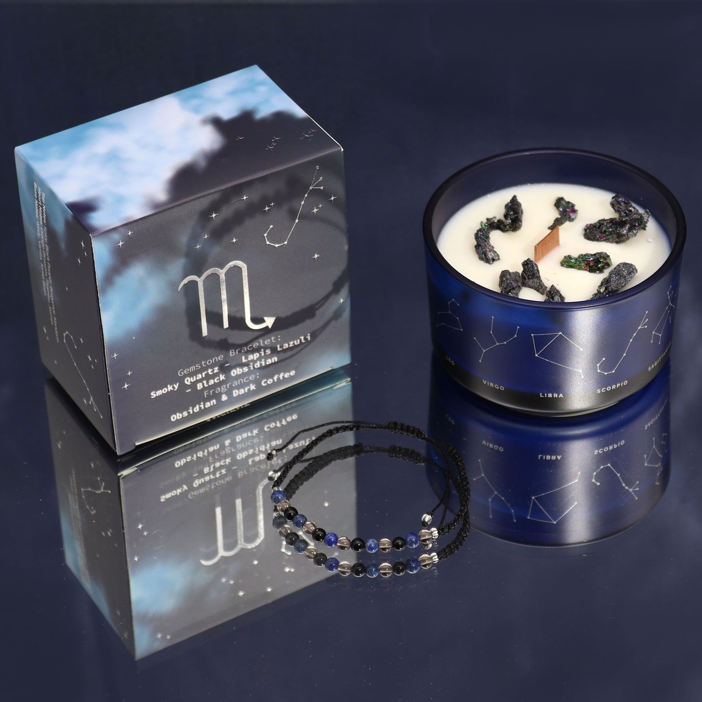 Vela del Zodiaco con Pulsera - Escorpio