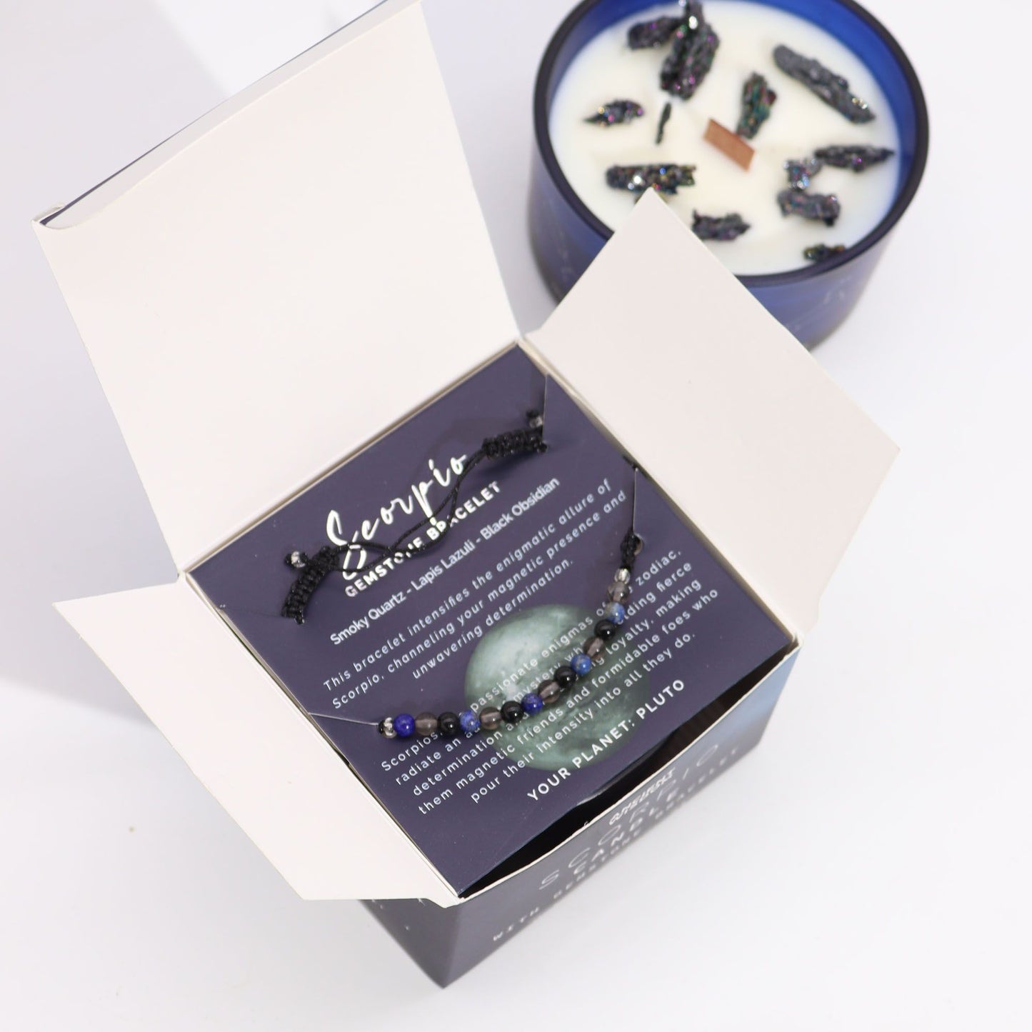 Vela del Zodiaco con Pulsera - Escorpio