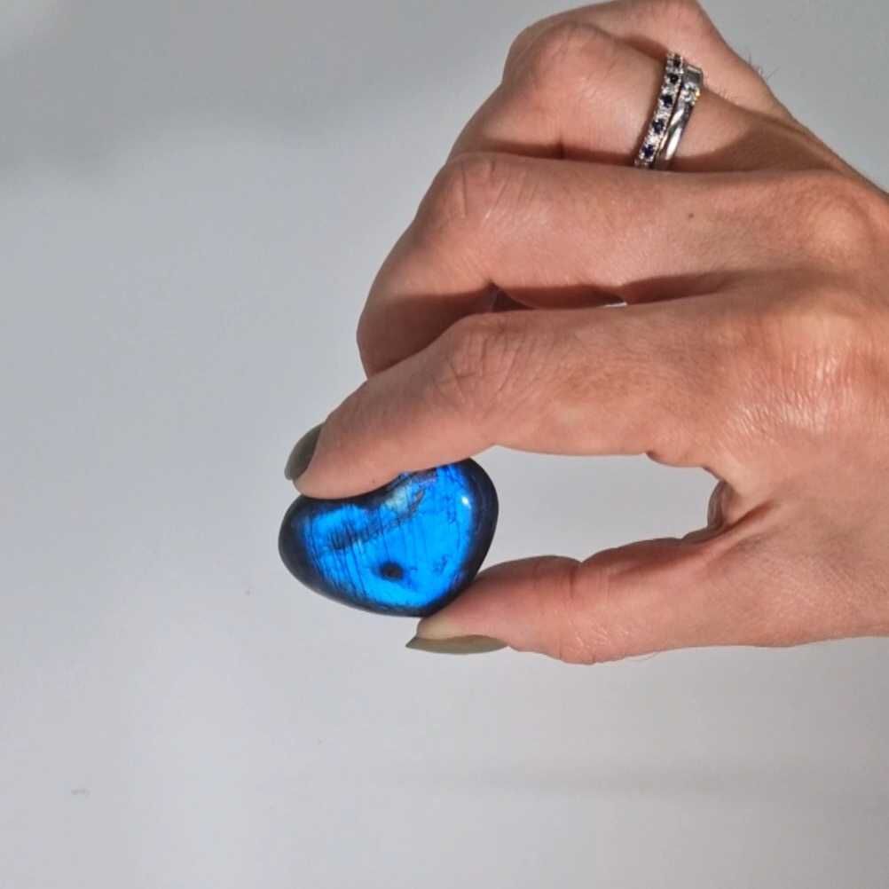 Corazón Labradorita de Madagascar