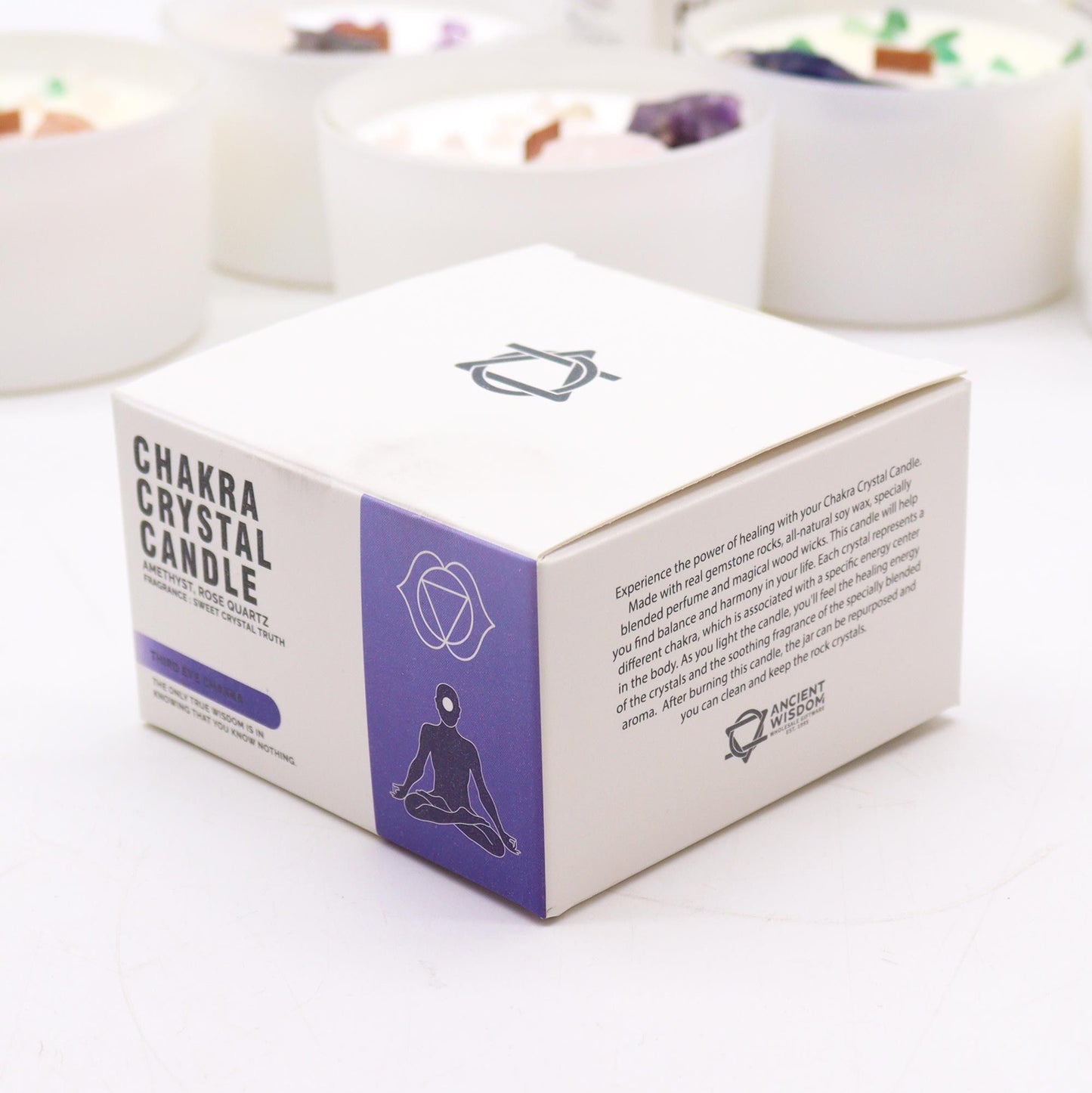 Velas de Cristal - Chakra del tercer ojo