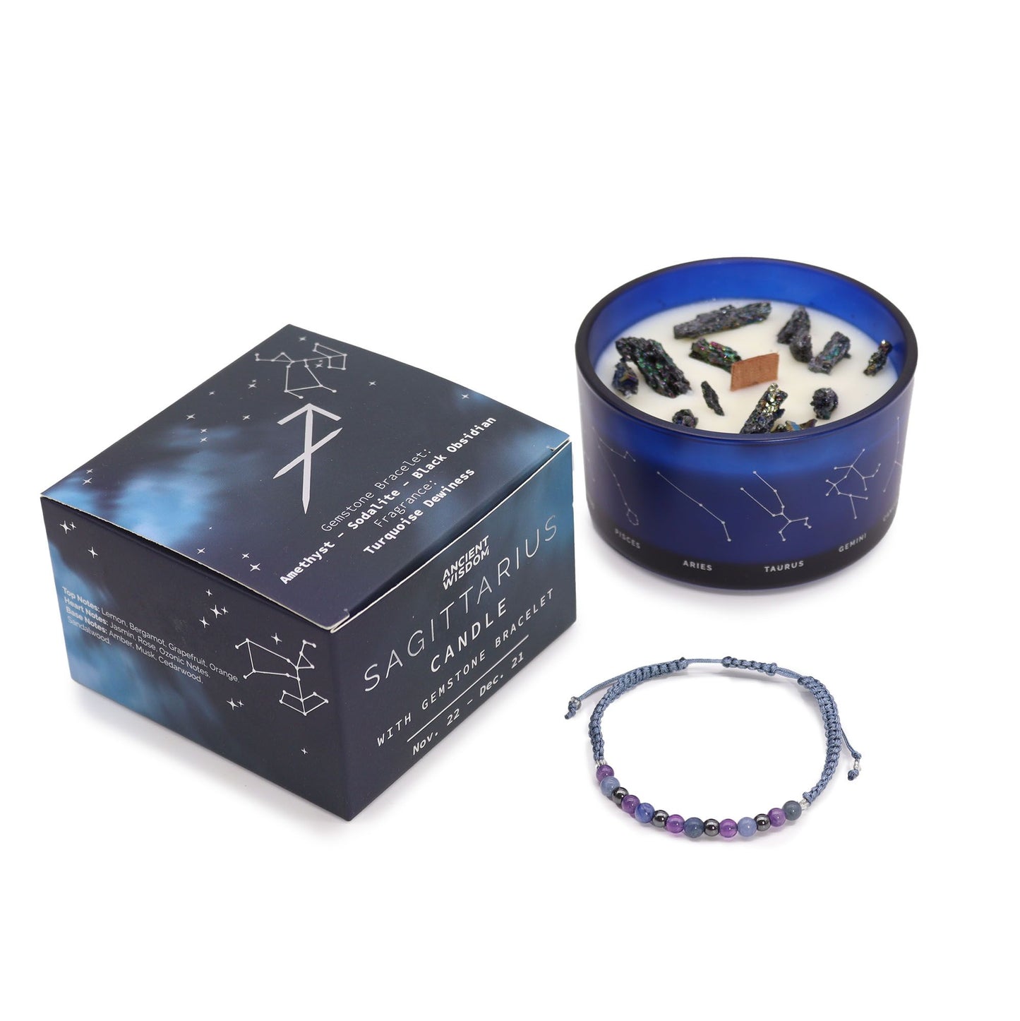 Vela del Zodiaco con Pulsera - Sagitario