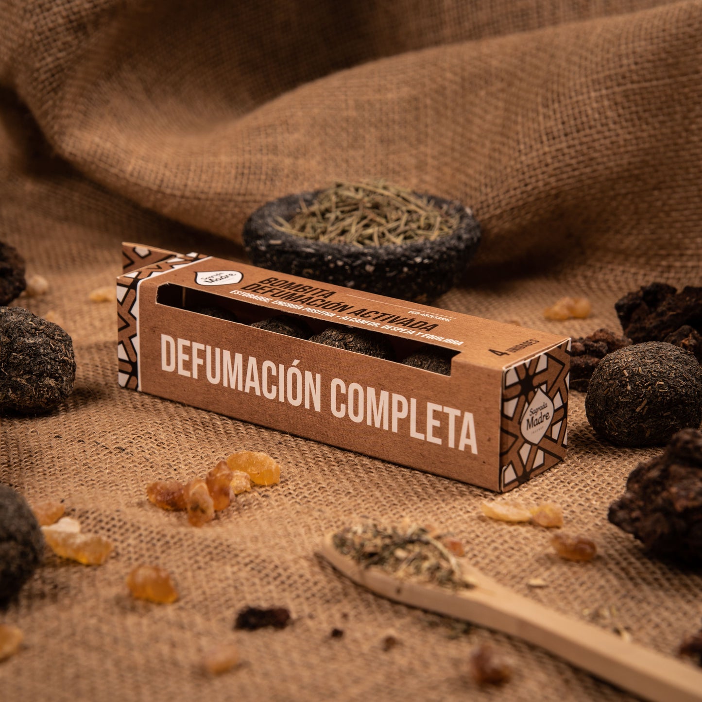 Caja de 4 Bombitas de Incienso Defumacion Completa