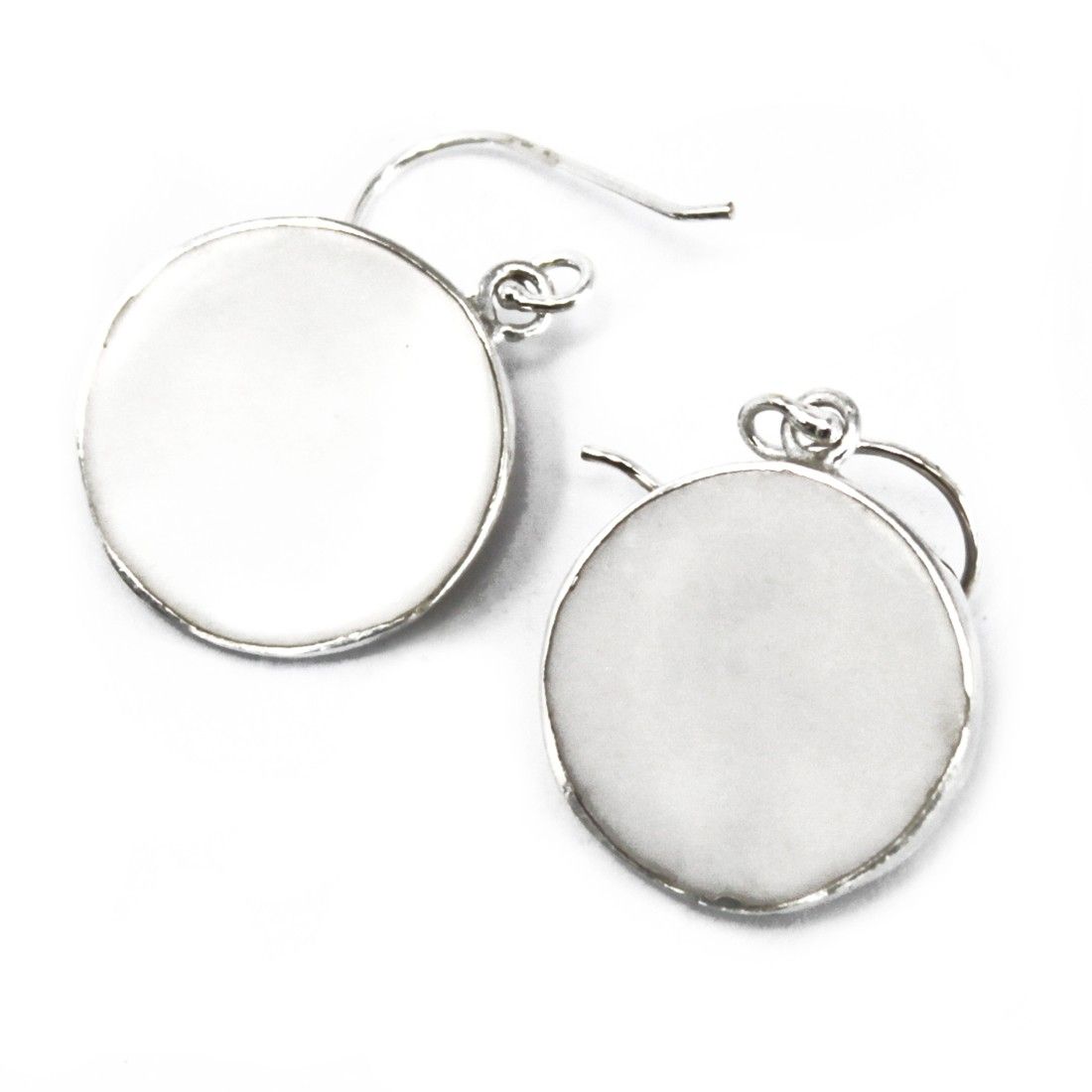 Pendientes Árbol de la Vida 15mm - Madre Perla | Plata