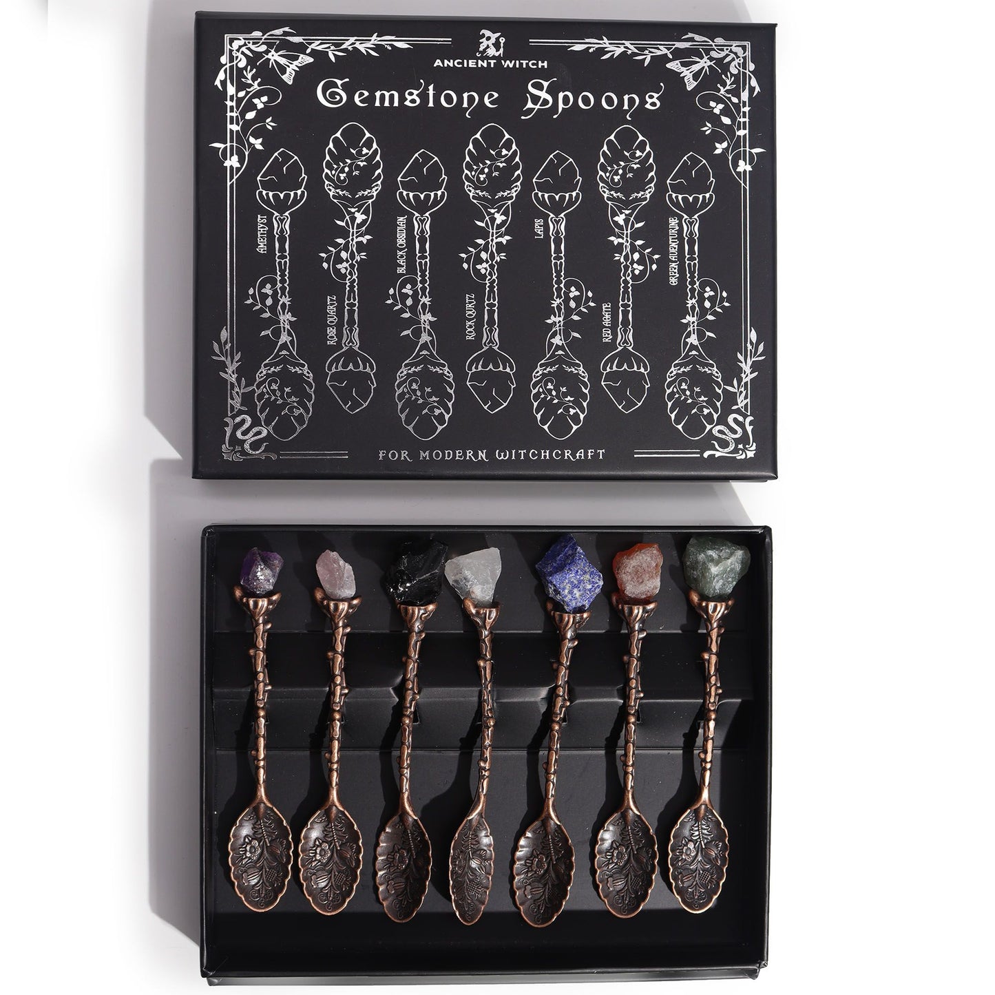 Set de 7 Cucharas de Bruja | Bronce