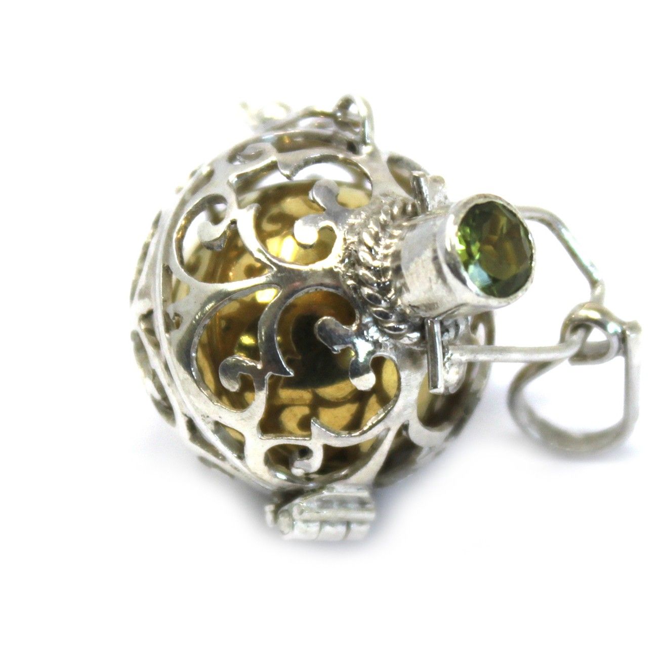 Colgante Campana Ángel Plata - Romance - 18mm