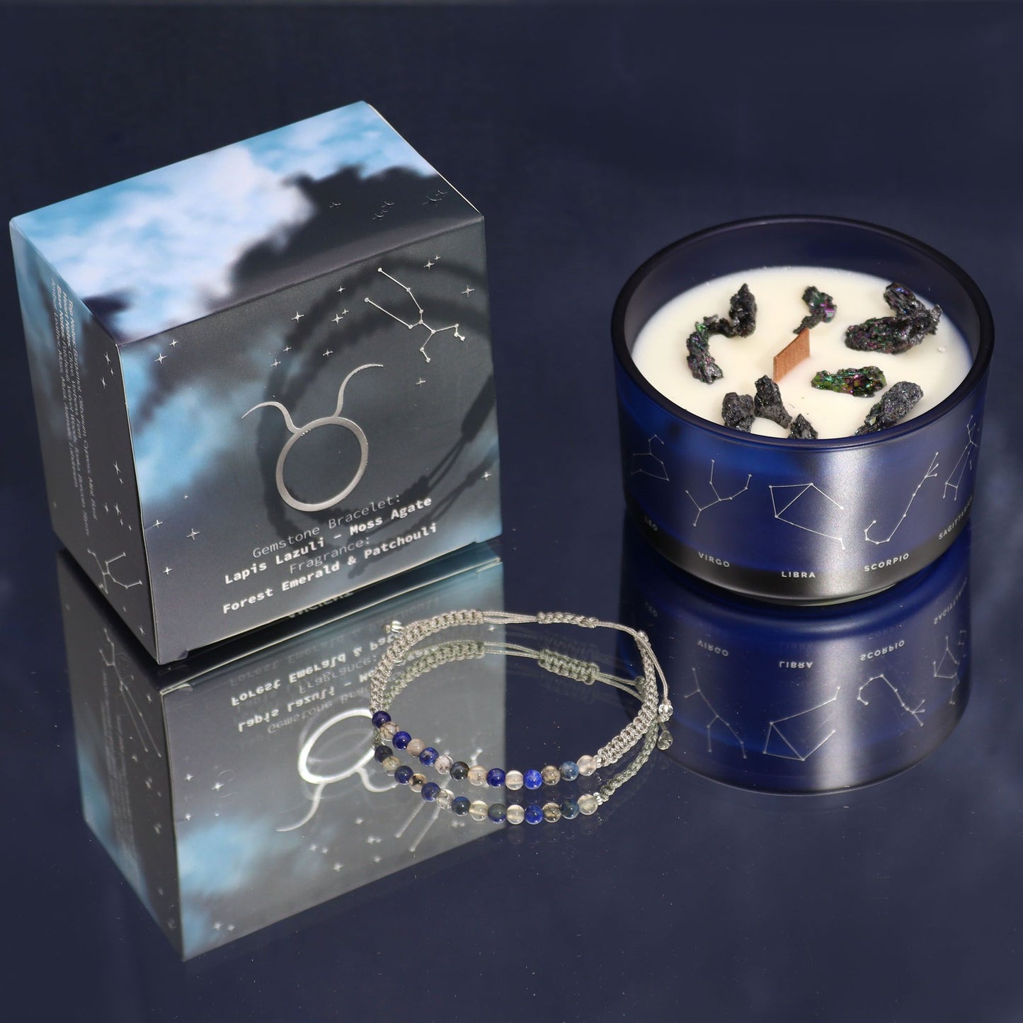 Vela del Zodiaco con Pulsera - Tauro