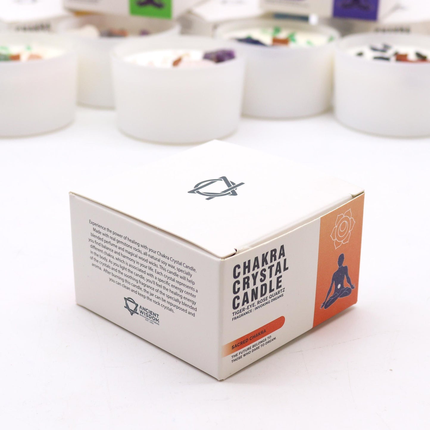 Velas de Cristal - Chakra Sagrado