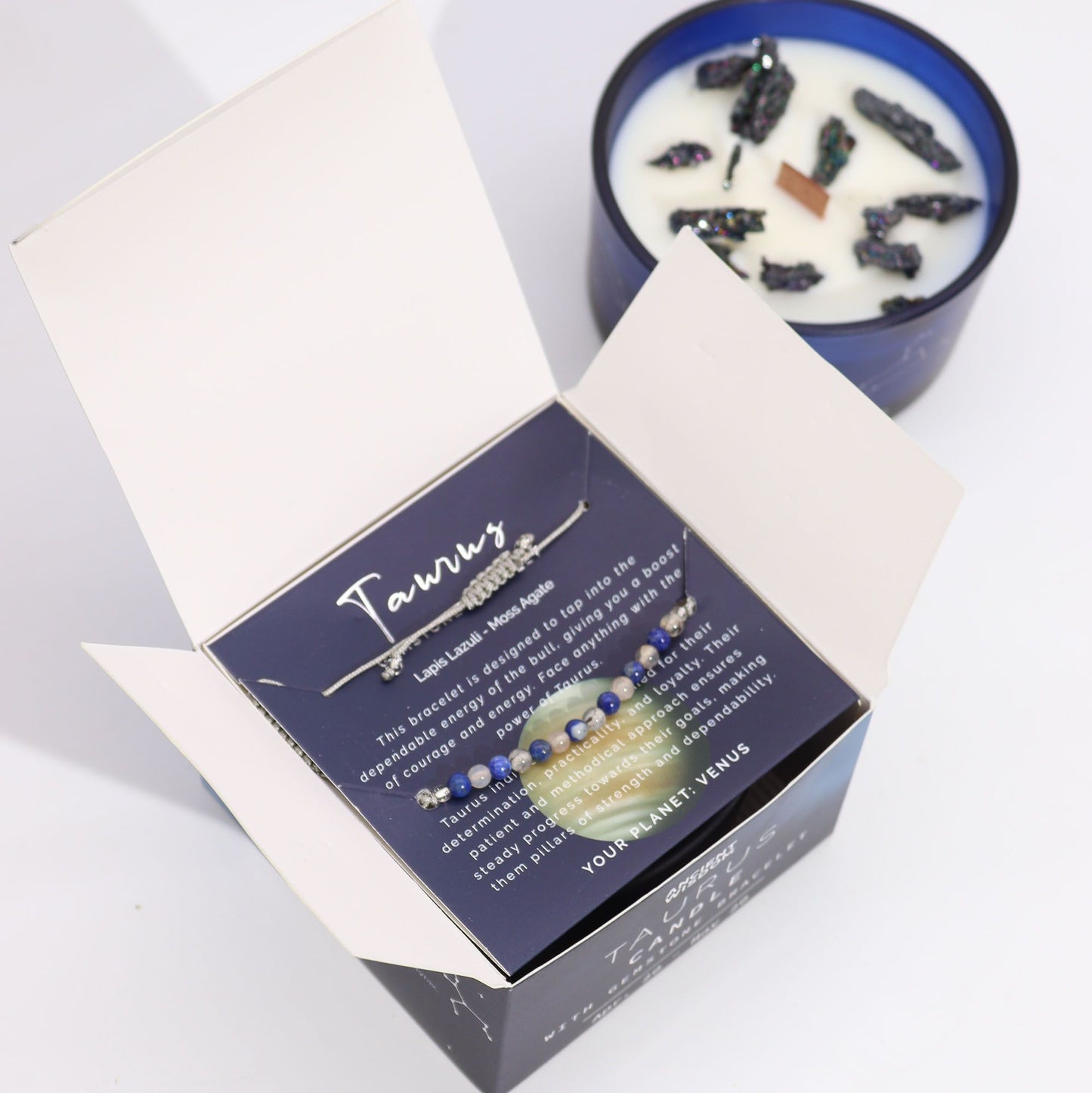 Vela del Zodiaco con Pulsera - Tauro