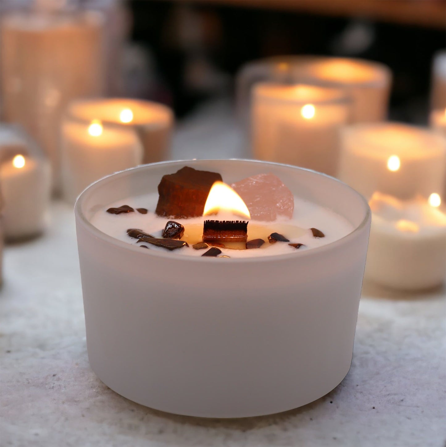 Velas de Cristal - Chakra Sagrado