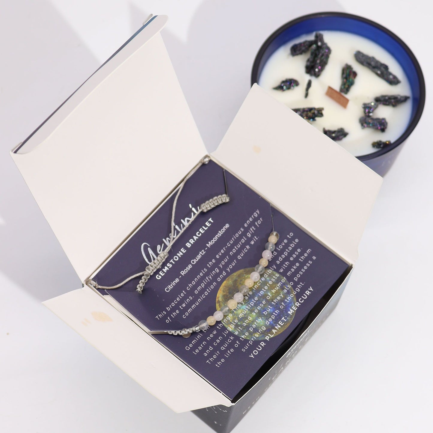 Vela del Zodiaco con Pulsera - Géminis