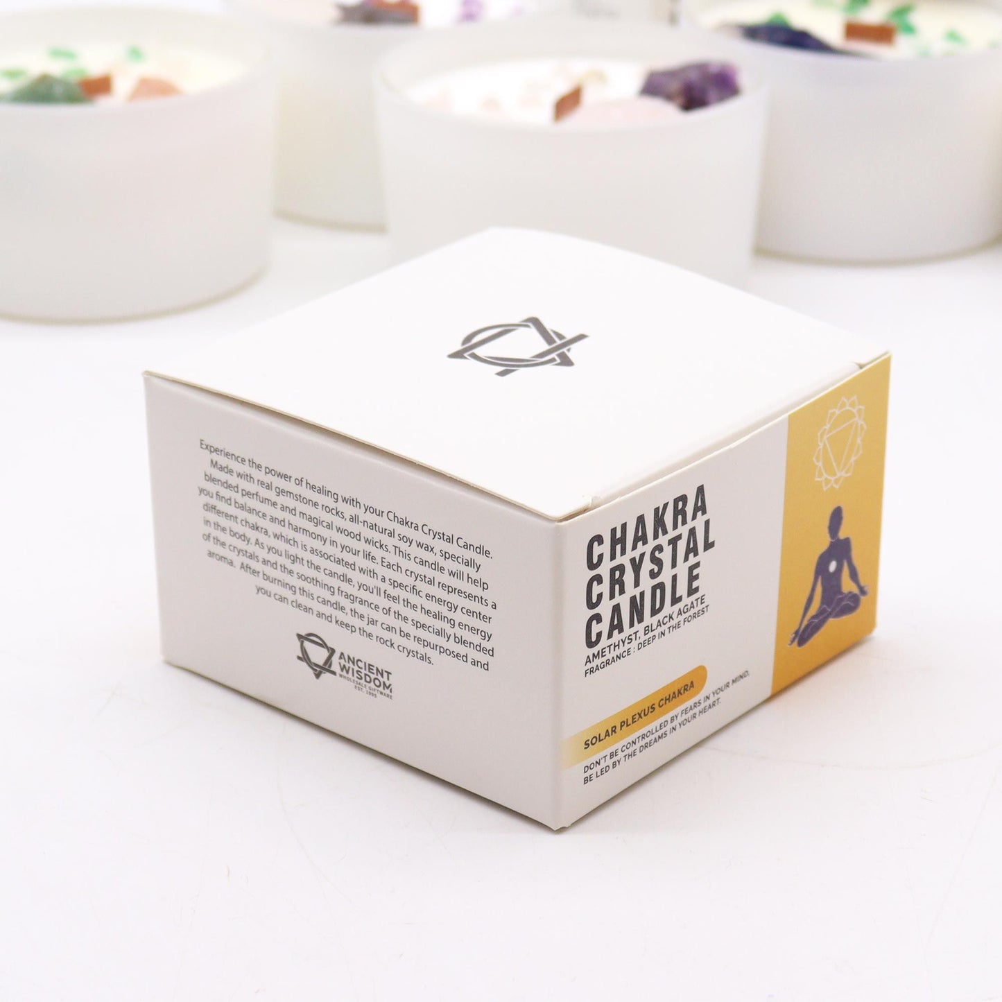 Velas de Cristal - Chakra del plexo solar