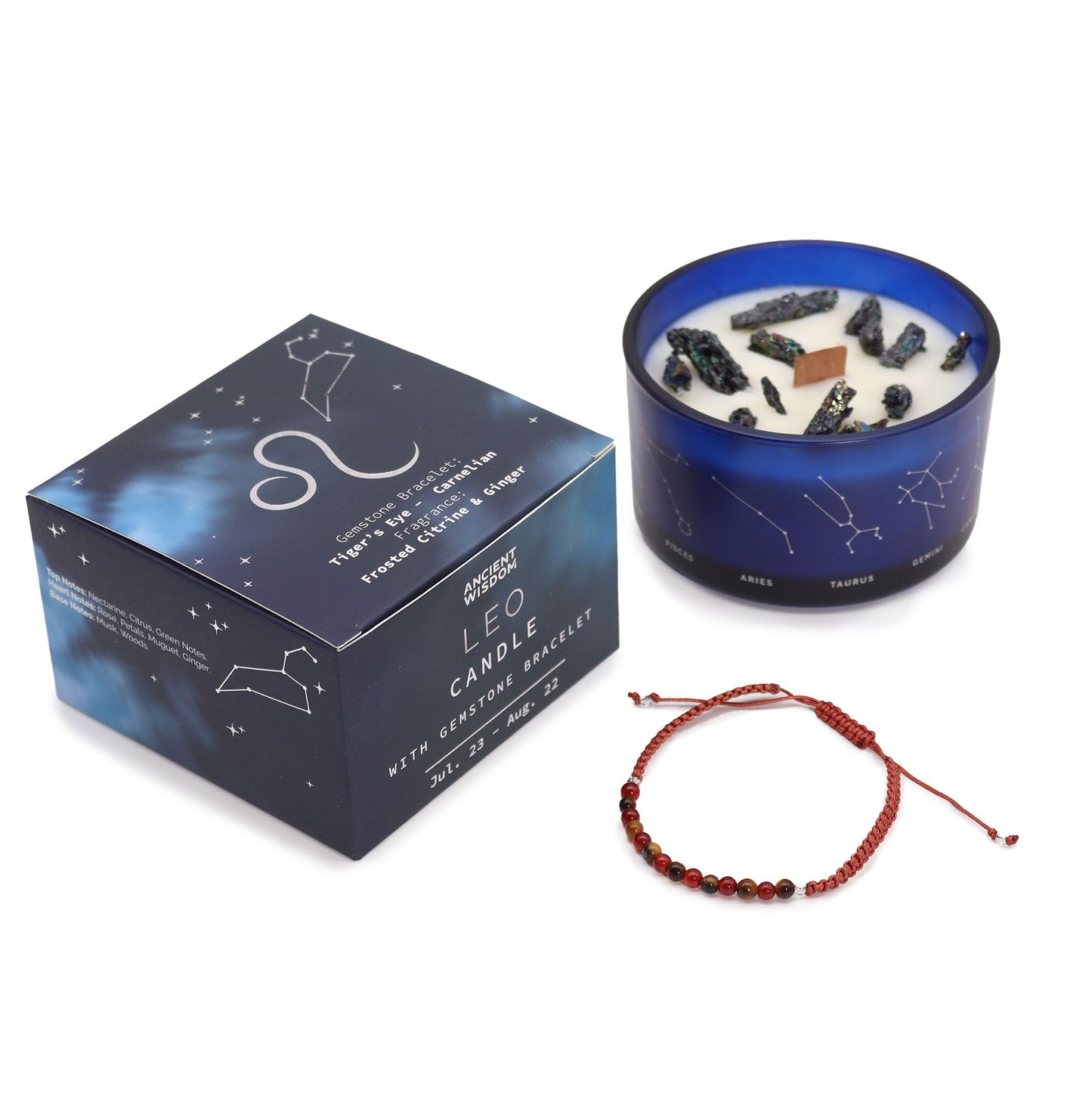 Vela del Zodiaco con Pulsera - Leo