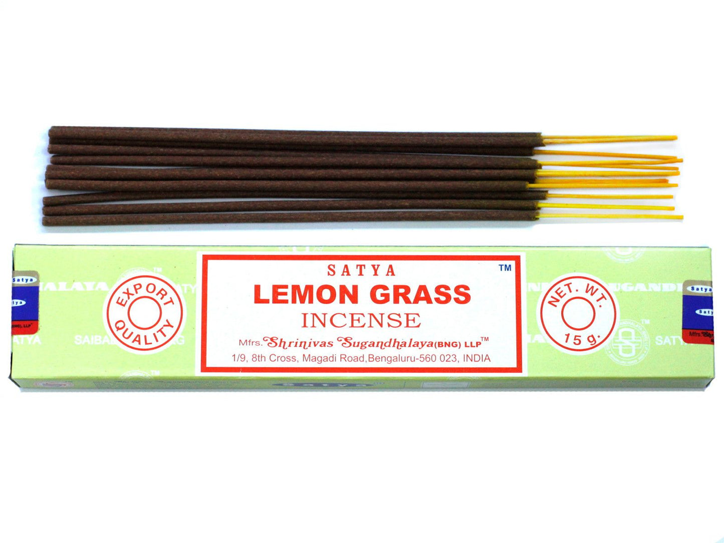 Varillas de Incienso Satya 15gm - La hierba de limón