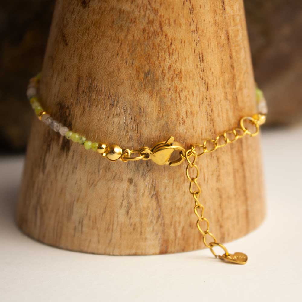 pulsera jade verde piedra luna