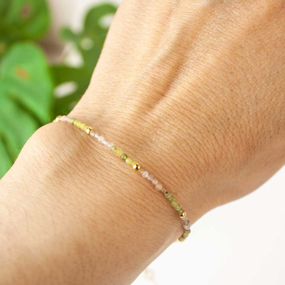 pulsera jade verde piedra luna
