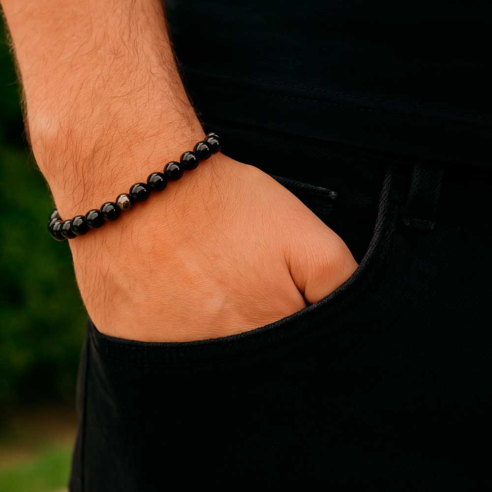 pulsera turmalina hombre
