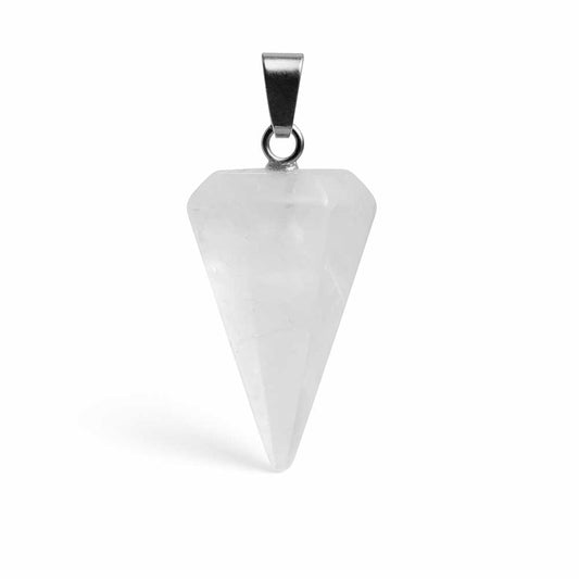 colgante pendulo cuarzo blanco