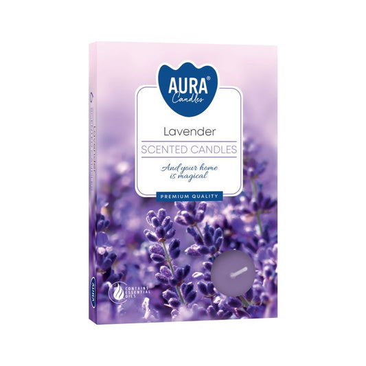 Set de 6 Velas de Té Perfumadas - Lavanda