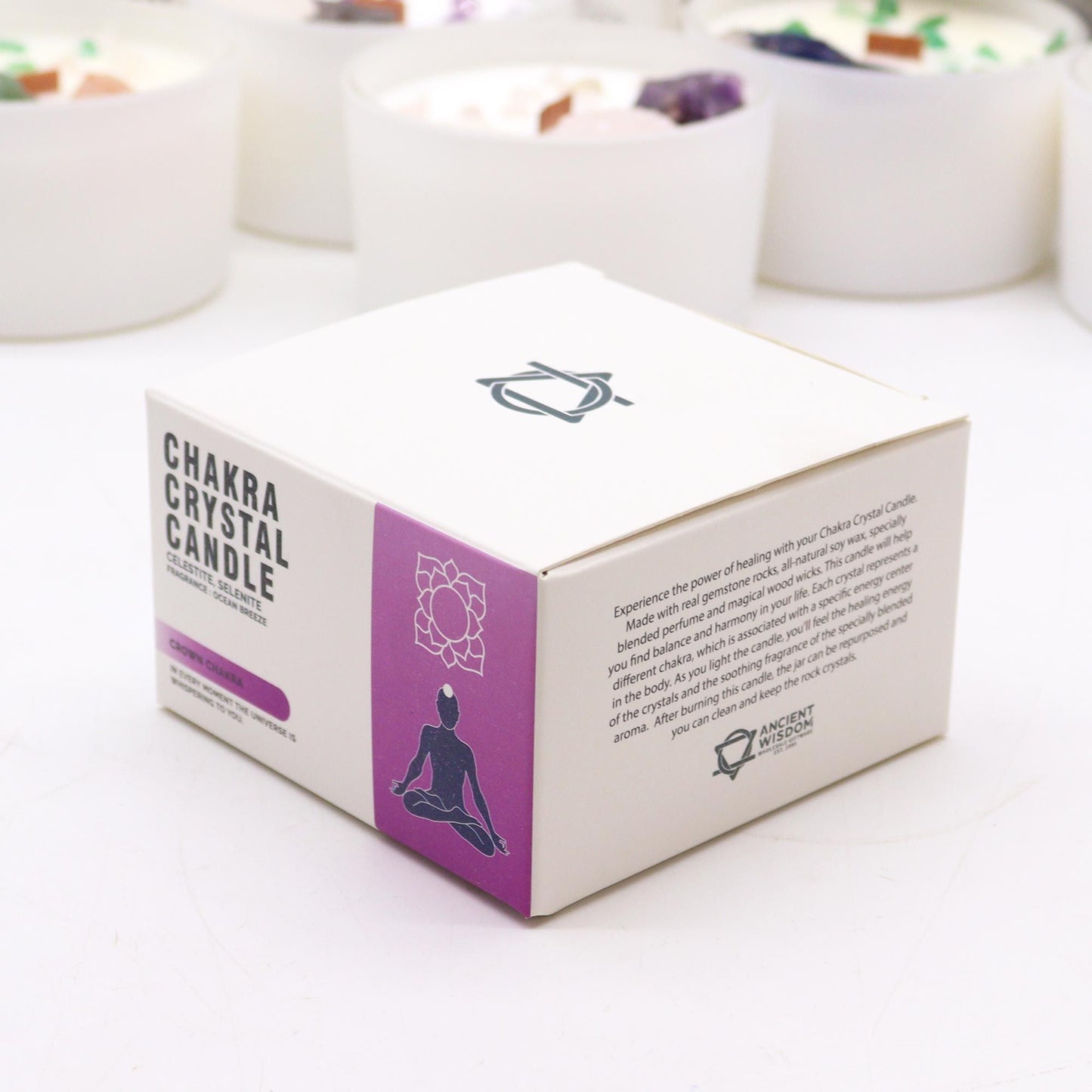 Velas de Cristal - Chakra de la Corona
