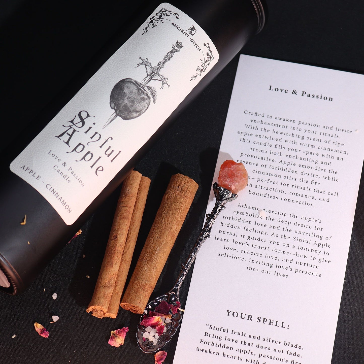 Velas Purificadoras para Brujas - Manzana y Canela - Manzana pecaminosa