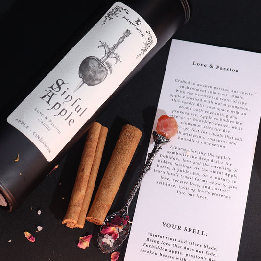Velas Purificadoras para Brujas - Manzana y Canela - Manzana pecaminosa