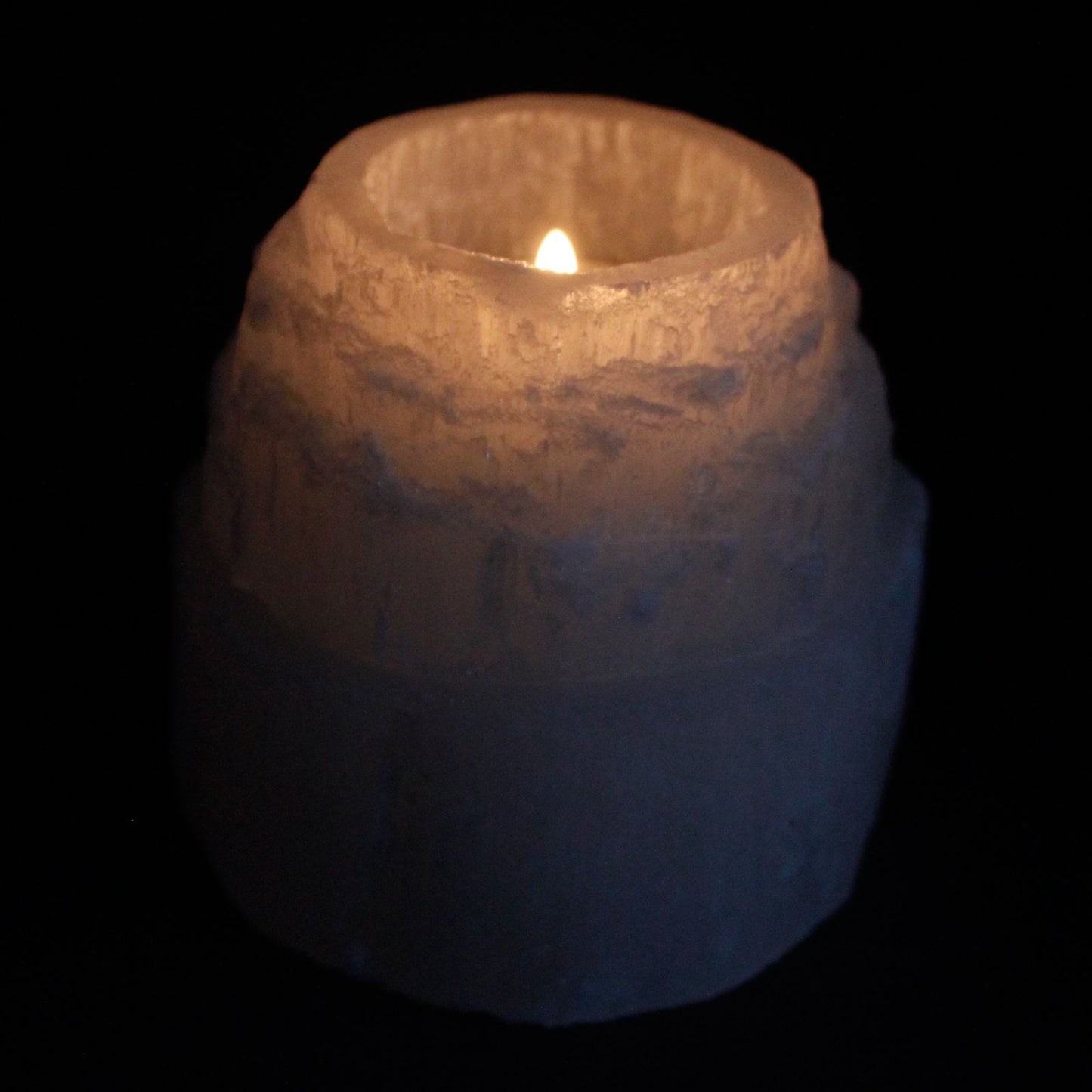 Porta Velas Selenita alta montaña - 8 cm