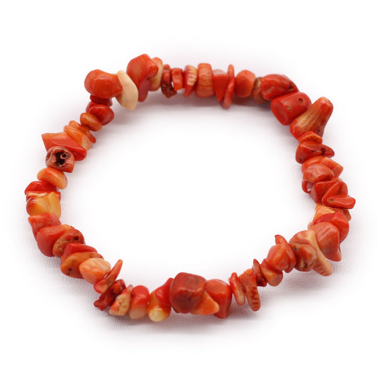 Pulsera Chips | Piedra de coralita