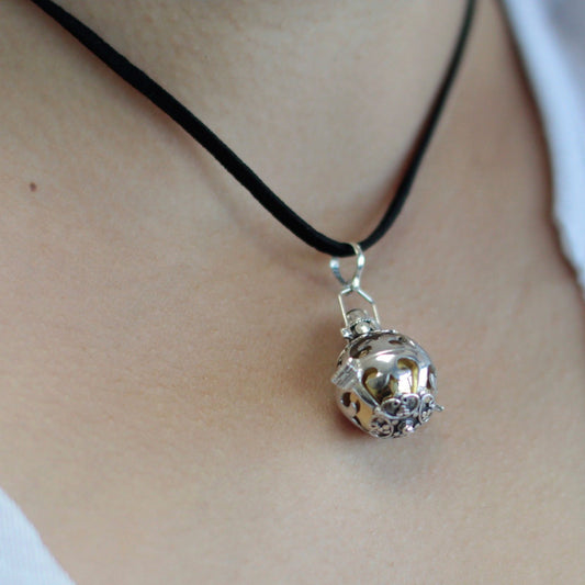 Colgante Campana Ángel Plata - Sueños - 18mm