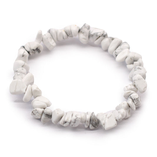 Pulsera Chips | Jaspe blanco