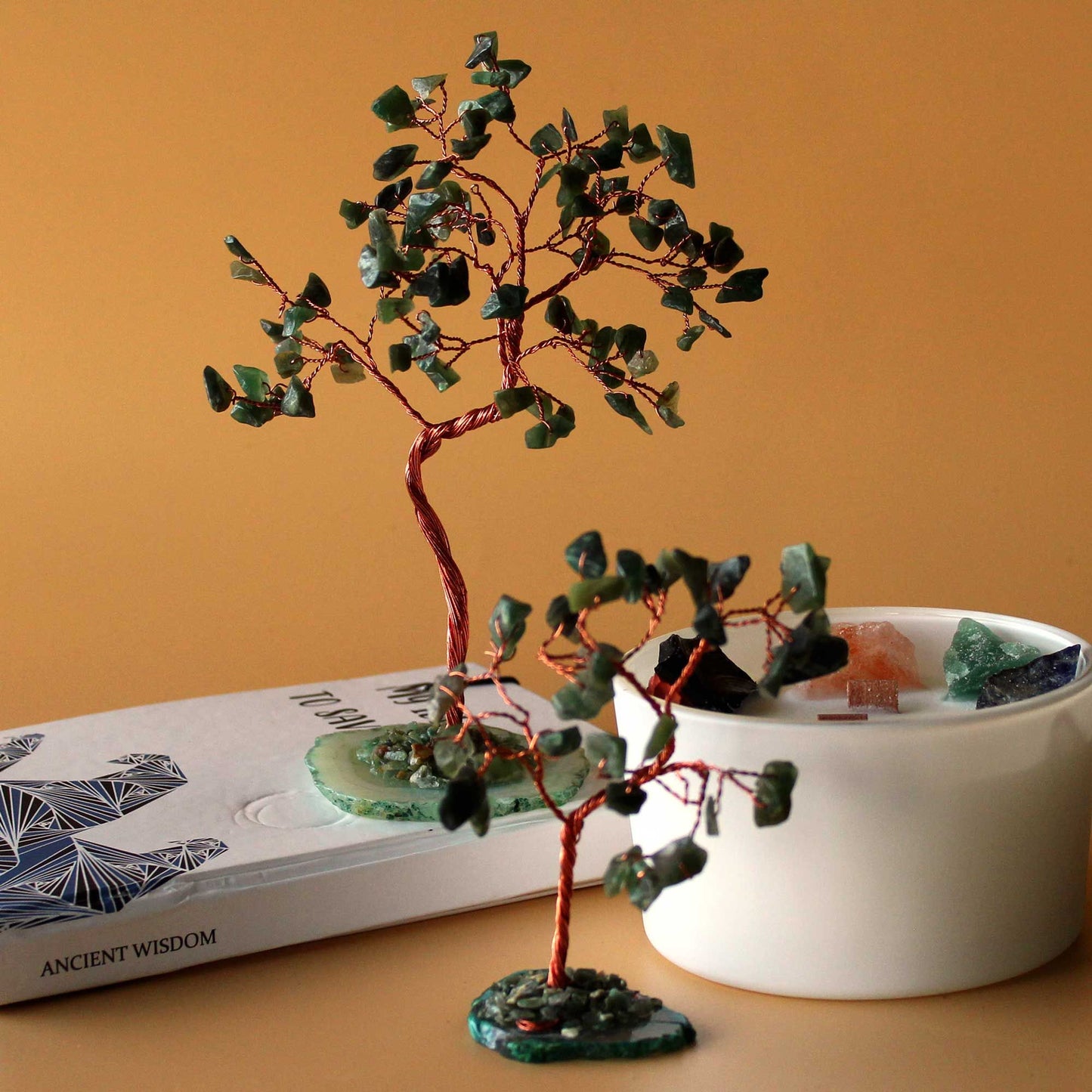 Árbol Pequeño de Aventurina Verde (35 piedras)