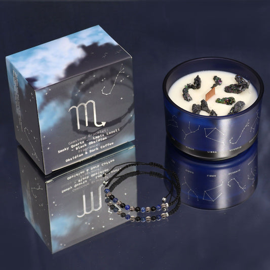 Vela del Zodiaco con Pulsera - Escorpio