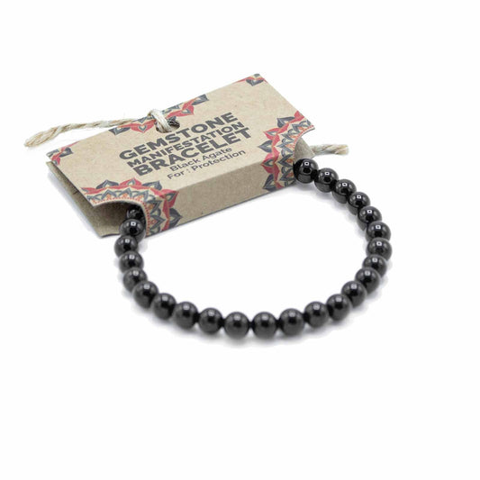 Pulsera de Ágata Negra | Protección