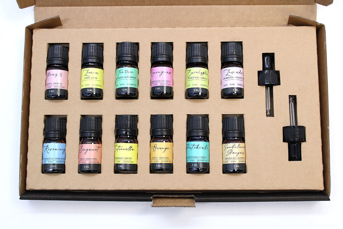 Set de 12 Aceites Esenciales de Aromaterapia