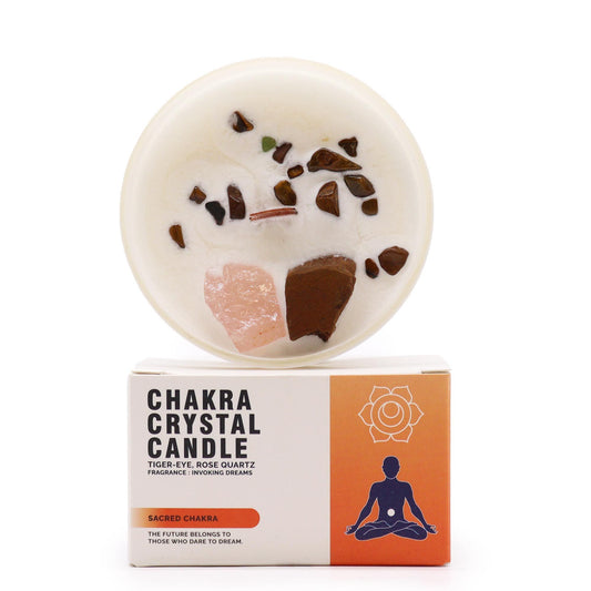 Velas de Cristal - Chakra Sagrado