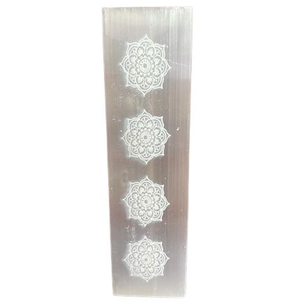 Placa de Selenita de Carga para Barra Plana 15cm - Mandala
