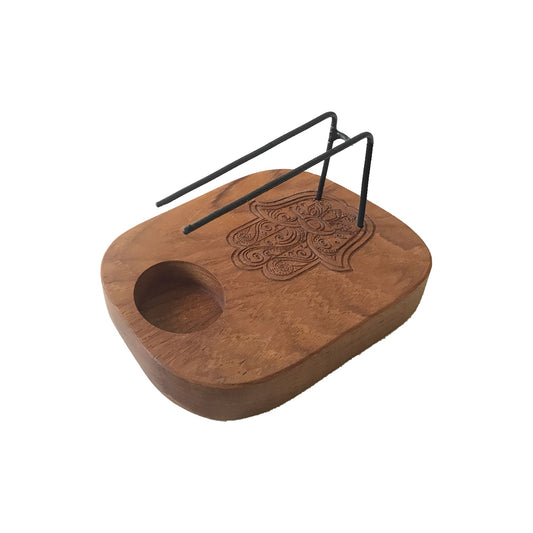 Quemador de Palo Santo – Madera de Teca Hamsa