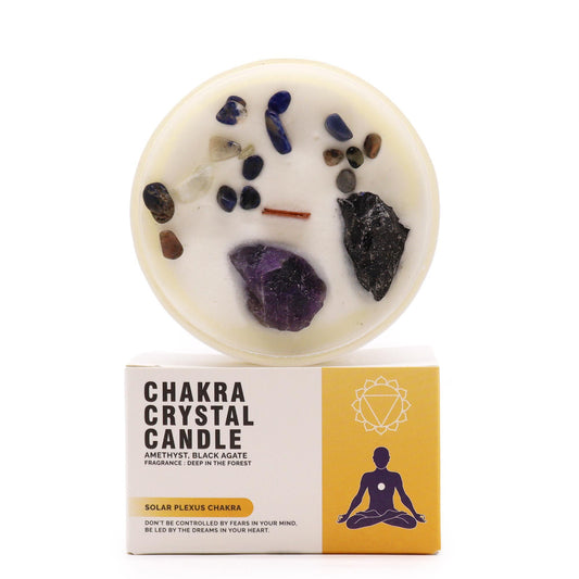 Velas de Cristal - Chakra del plexo solar