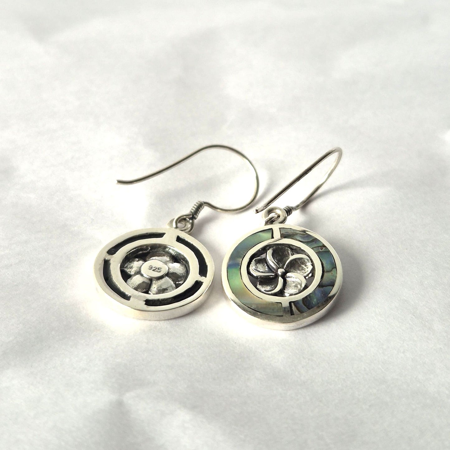 Pendientes Frangipani | Abalón y Plata