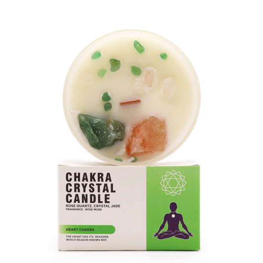 Velas de Cristal - Chakra del corazón