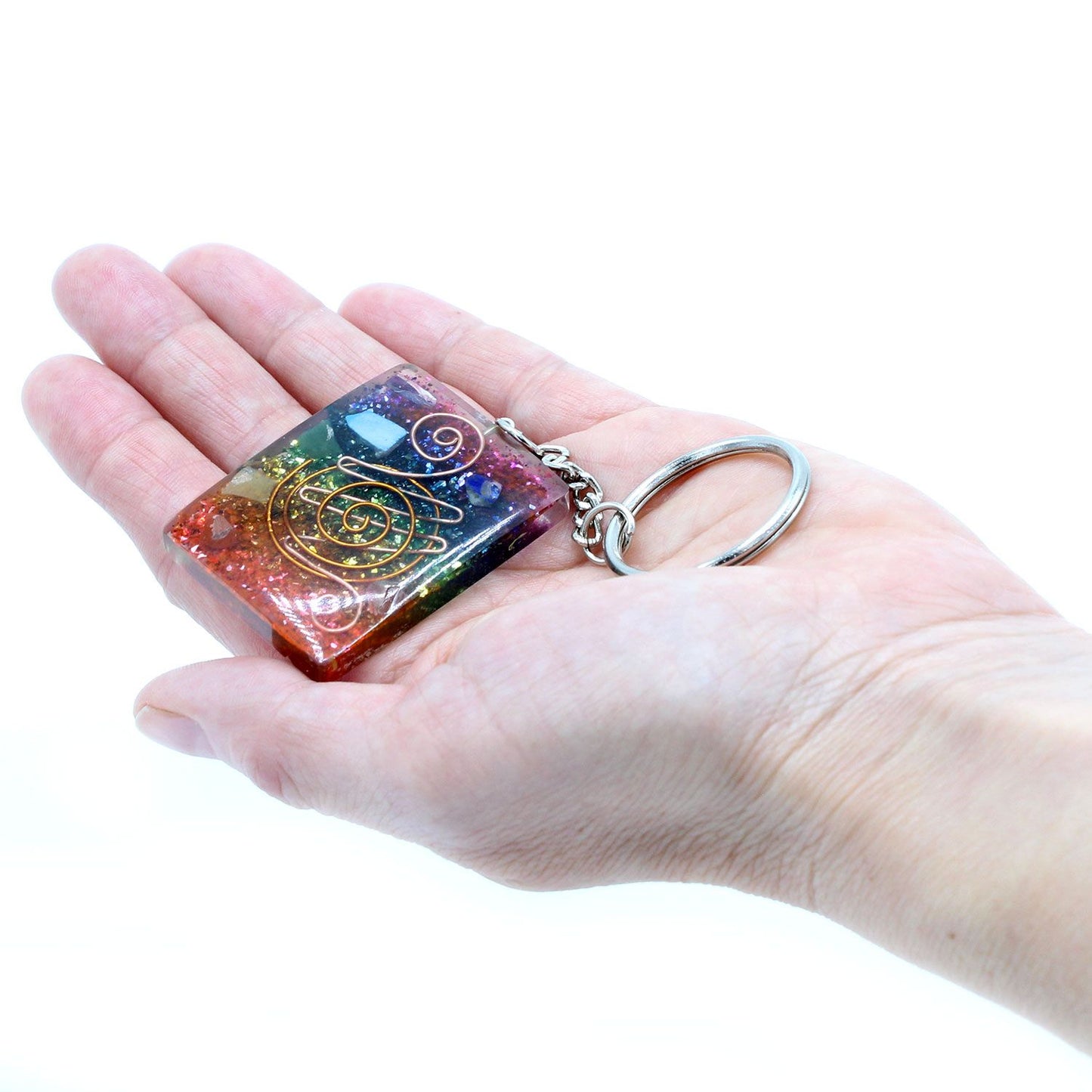 Llavero Orgonite Power – Home Protect Cobre y Chakra